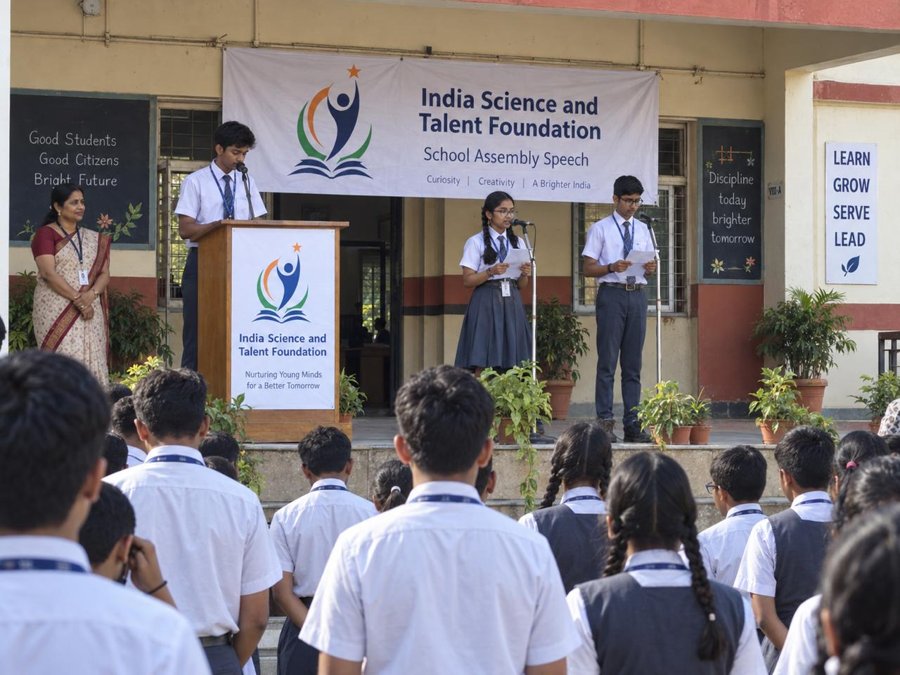 ISTF school assembly speech event
