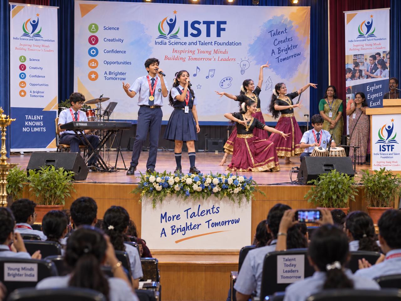 ISTF talent showcase performance in an auditorium